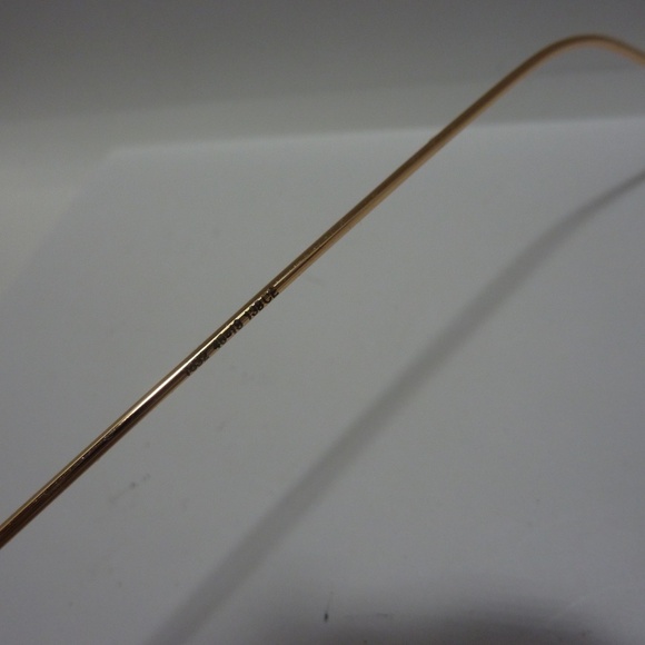 WOMENS Eyewear GOLD FRAME MODERN  Round Metal Eyeglass Frame